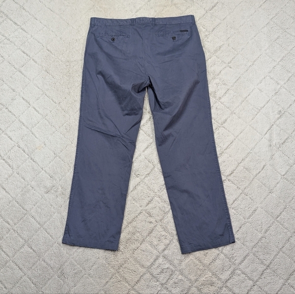 Brax Pants Mens 36x30 Blue Ocean Evans Straight Leg Cotton Stretch Casual Preppy - Picture 6 of 7
